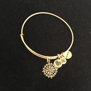 Alex and ani gold compass bracelet